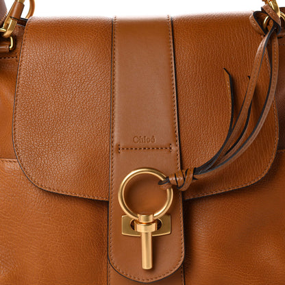 Chloe Grained Lambskin Medium Lexa Shoulder Bag Mustard Brown 13 of 13