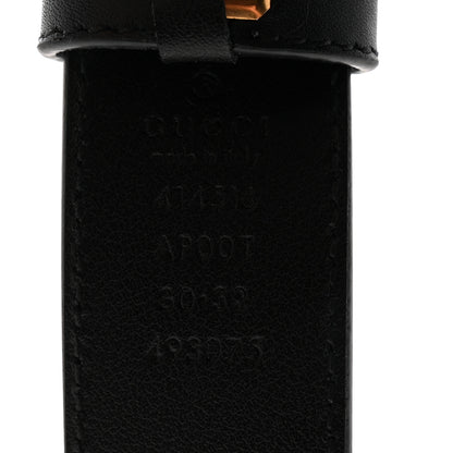 Gucci Calfskin Double G 30mm Belt 80 32 Black 3 of 5