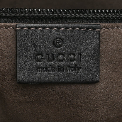 Gucci Guccissima Signature Small Messenger Bag Black 6 of 11
