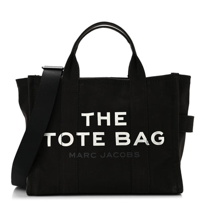 Marc Jacobs Canvas Small Summer Tote Bag Black 1 of 9