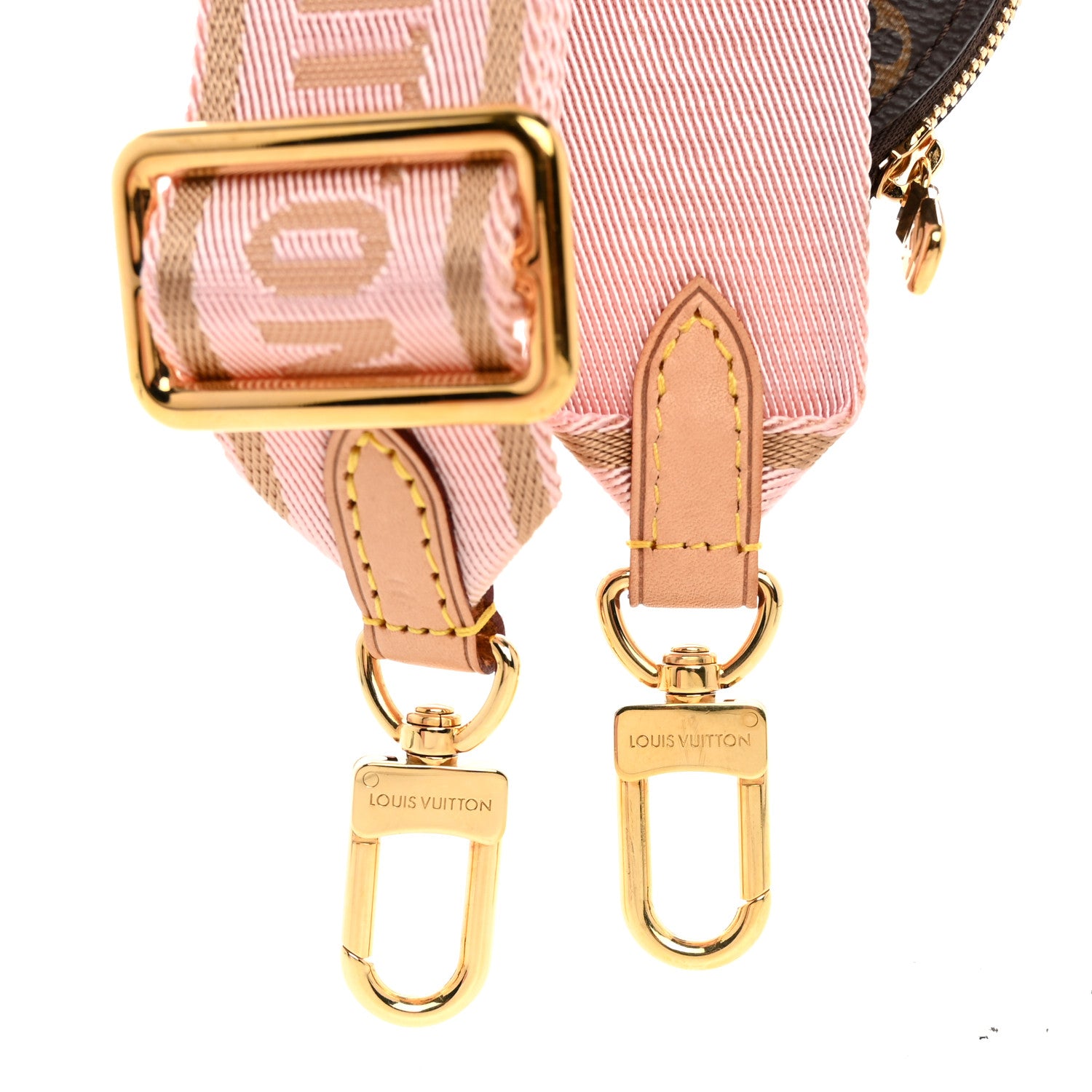 Louis Vuitton Monogram Multi Pochette Accessories Bandouliere Shoulder Strap Rose Clair 3 of 5