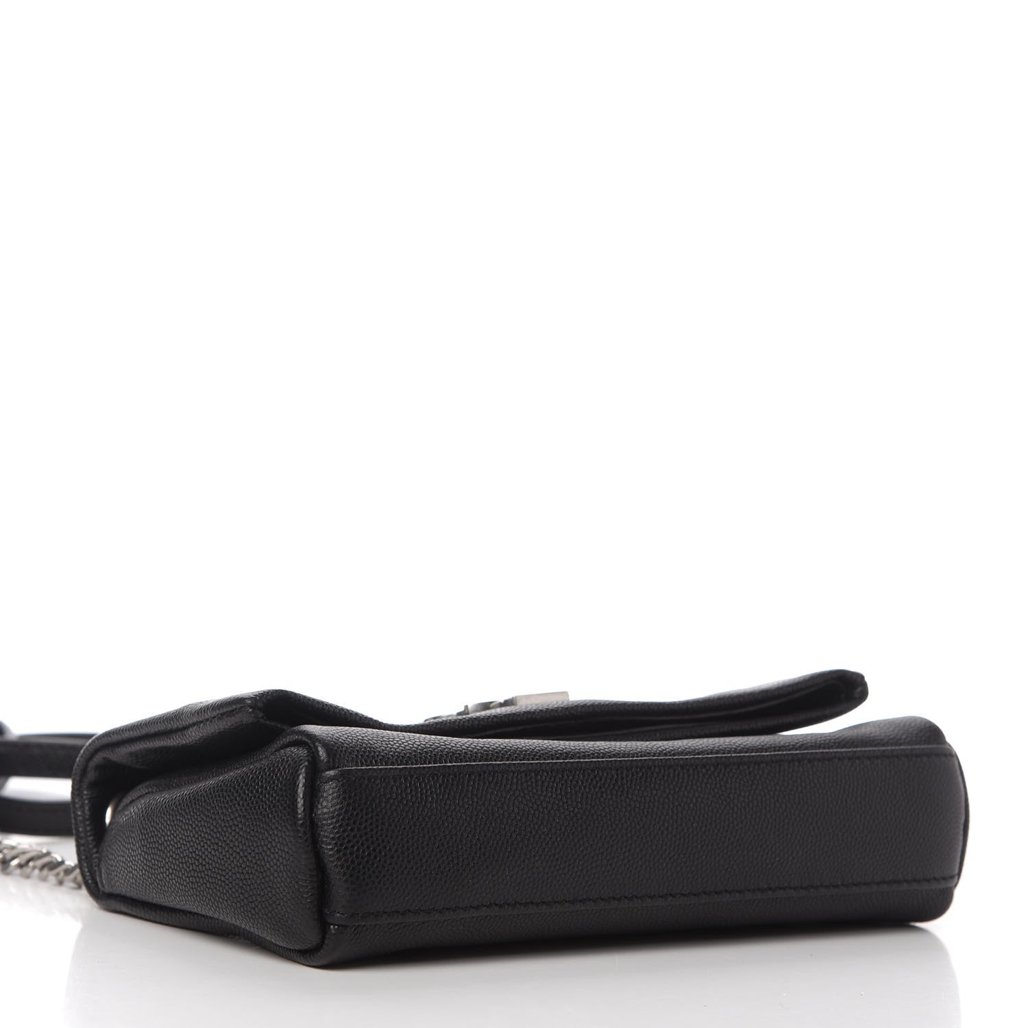 Saint Laurent Grain De Poudre Monogram Toy West Hollywood Fold-Over Bag Black 4 of 10