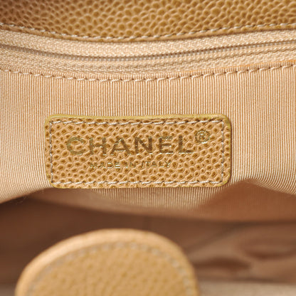 Chanel Caviar Quilted Petit Shopping Tote PST Beige 6 of 11