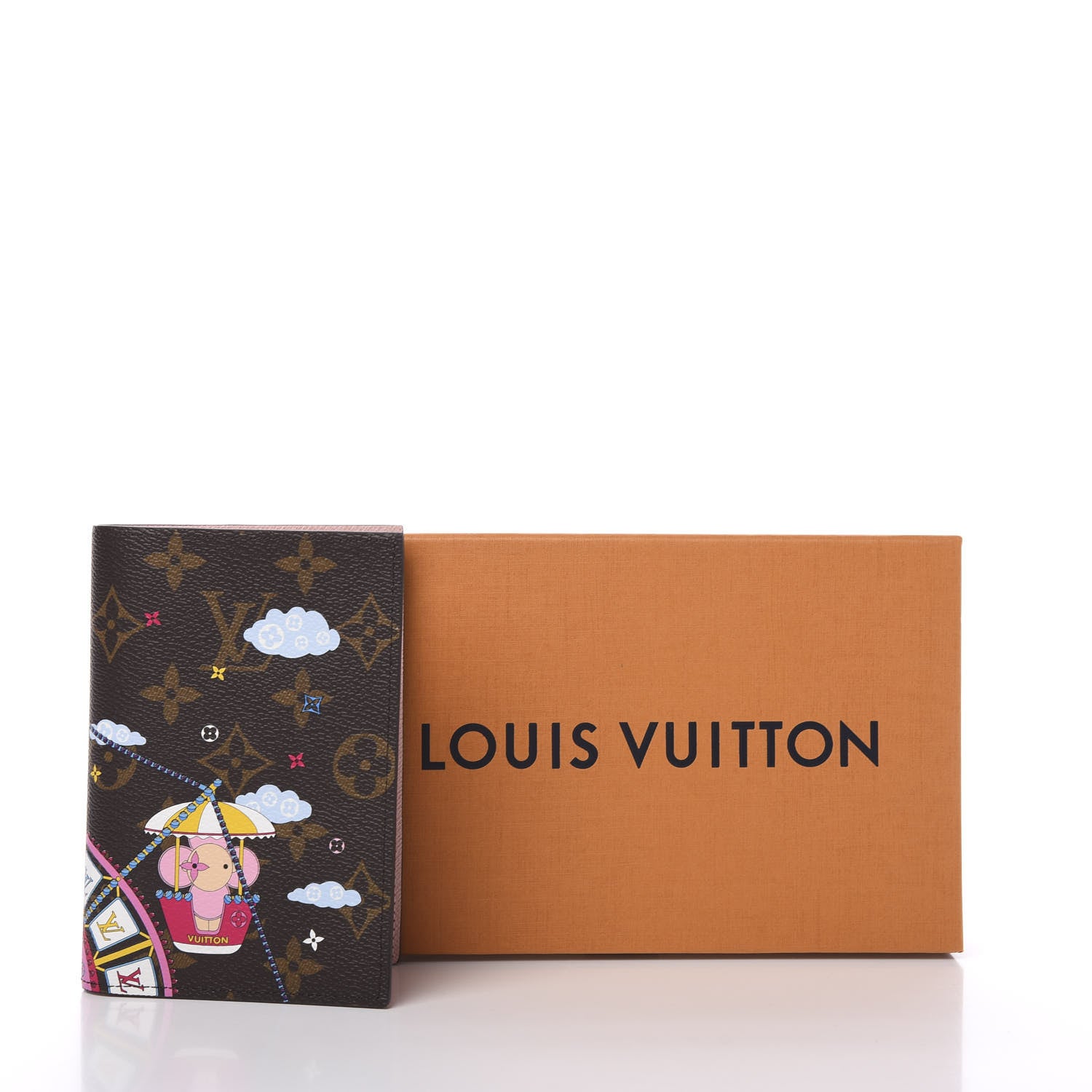 Louis Vuitton Monogram 2020 Christmas Animation Big Wheel Passport Cover Rose Ballerine 6 of 6