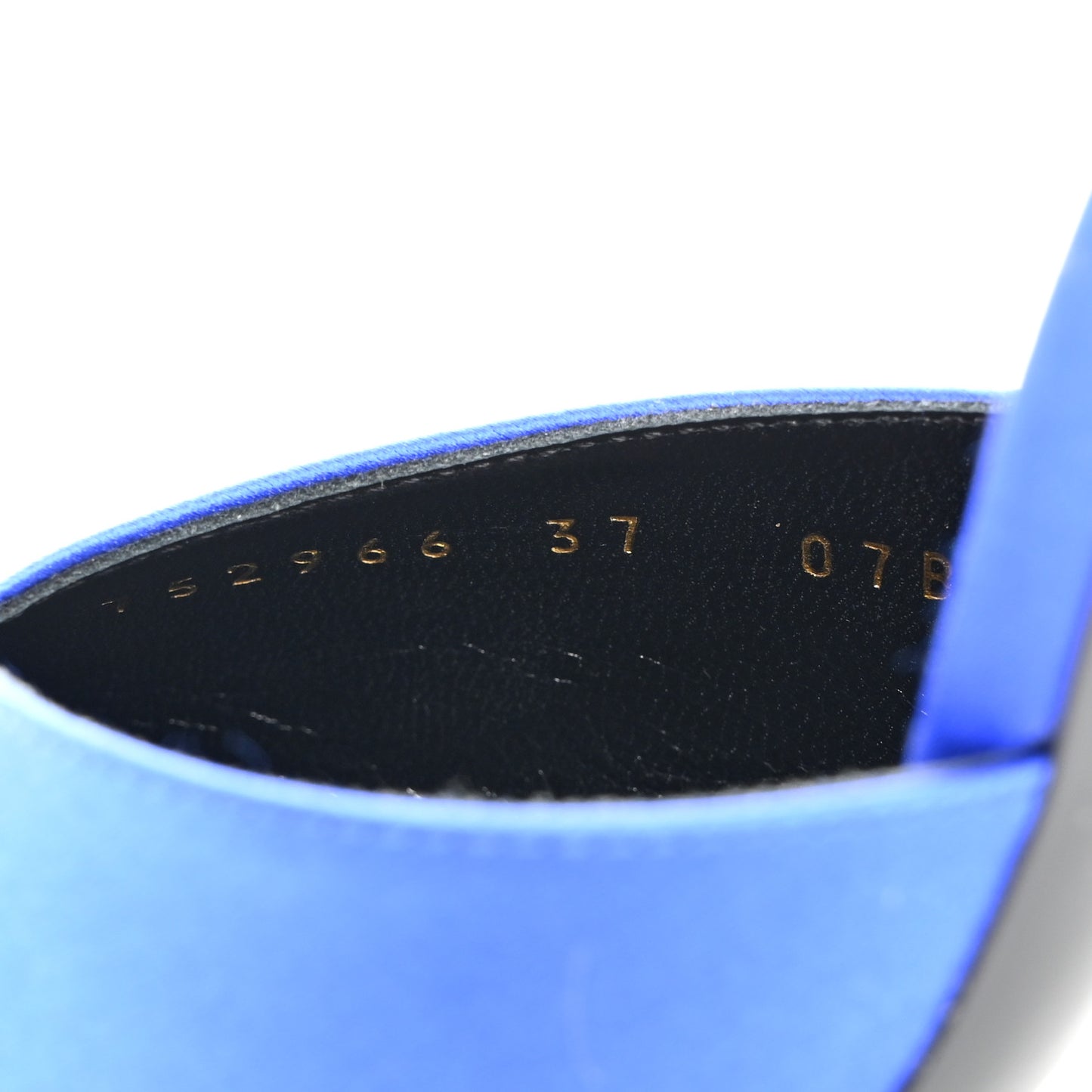 Nappa Fabric Priscilla Ankle Cuff Pumps 37 Electric Blue
