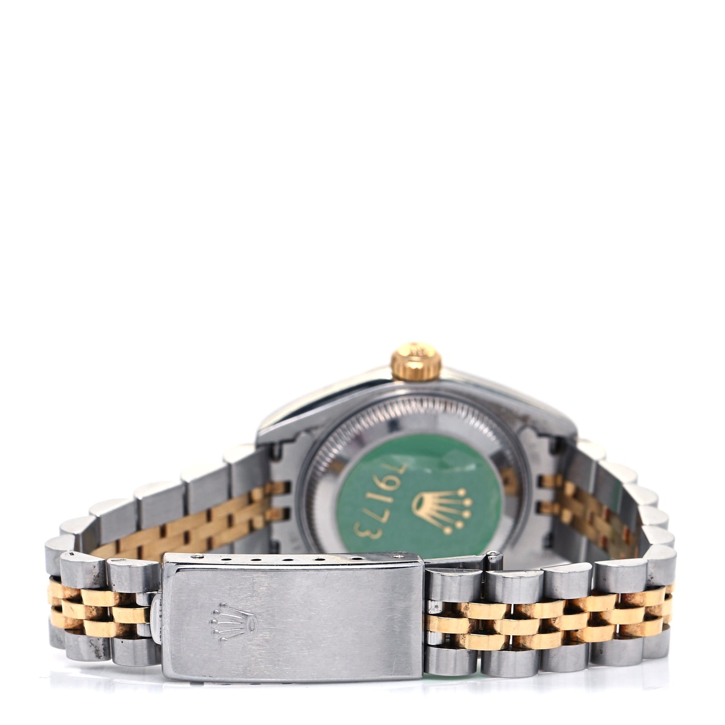 Stainless Steel 18K Yellow Gold Diamond 26mm Oyster Perpetual Datejust Watch Blue 79173