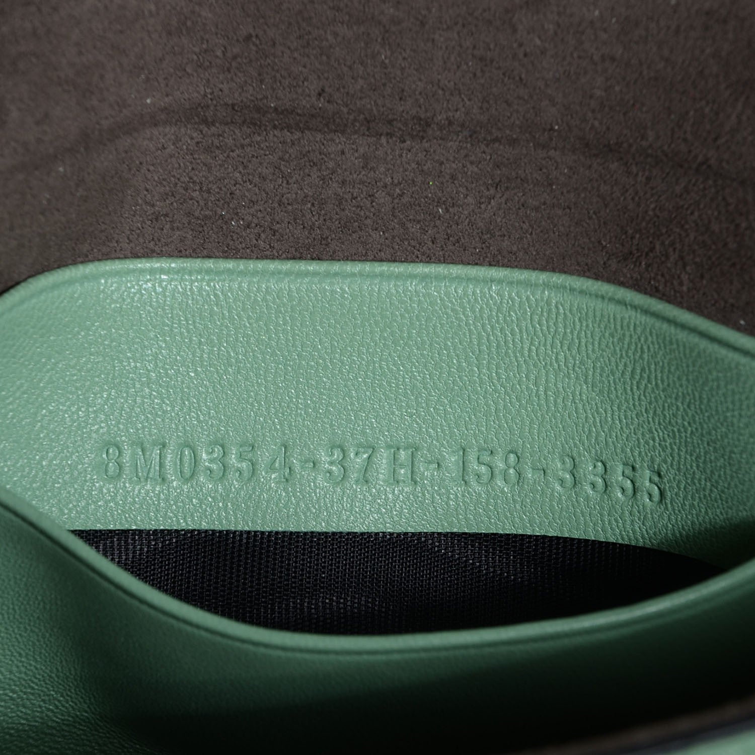 Fendi Nappa Rabbit Fox Fur Micro Buggie Baguette Verde Acqua 10 of 11