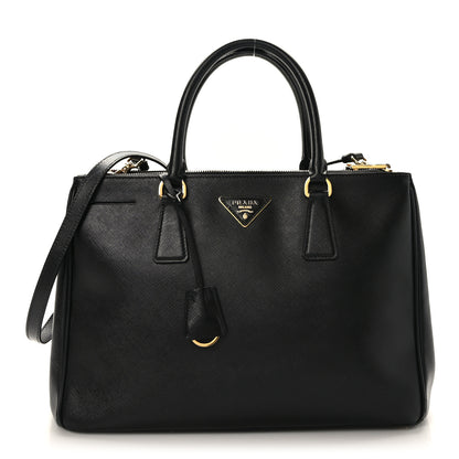 Prada Saffiano Medium Galleria Double Zip Tote Black 1 of 8