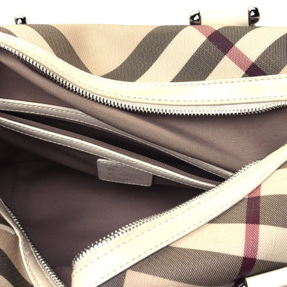 Burberry Nova Check Bowling Bag White 4 of 8