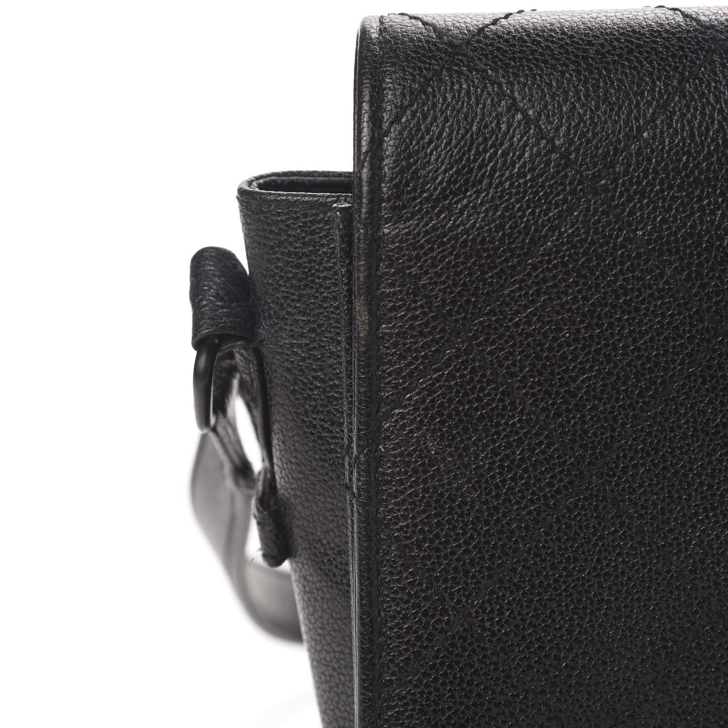 Chanel Calfskin Stitched Mademoiselle Flap Black 12 of 18