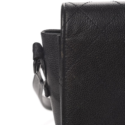 Chanel Calfskin Stitched Mademoiselle Flap Black 12 of 18