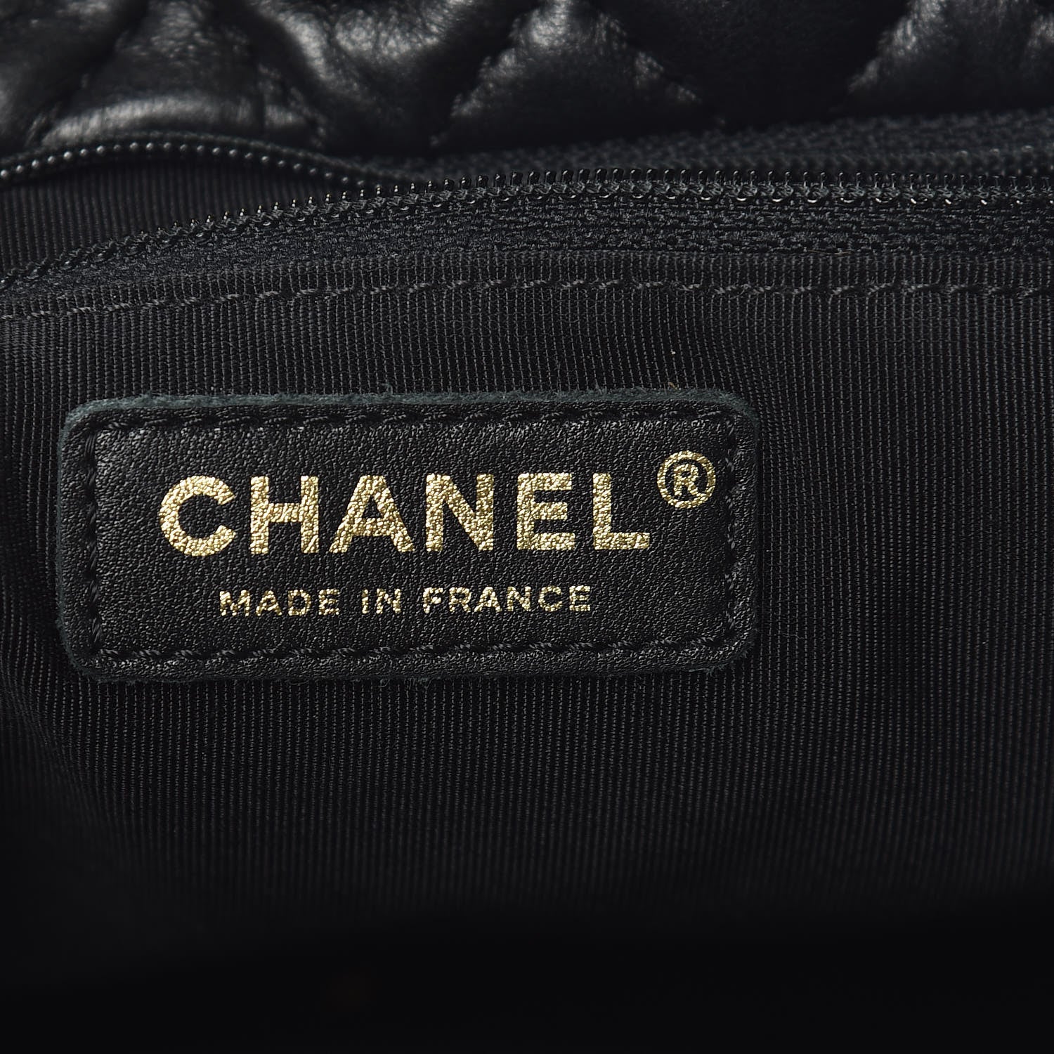Chanel Lambskin Quilted Large Fluffy CC Shopping Tote Black 6 of 12