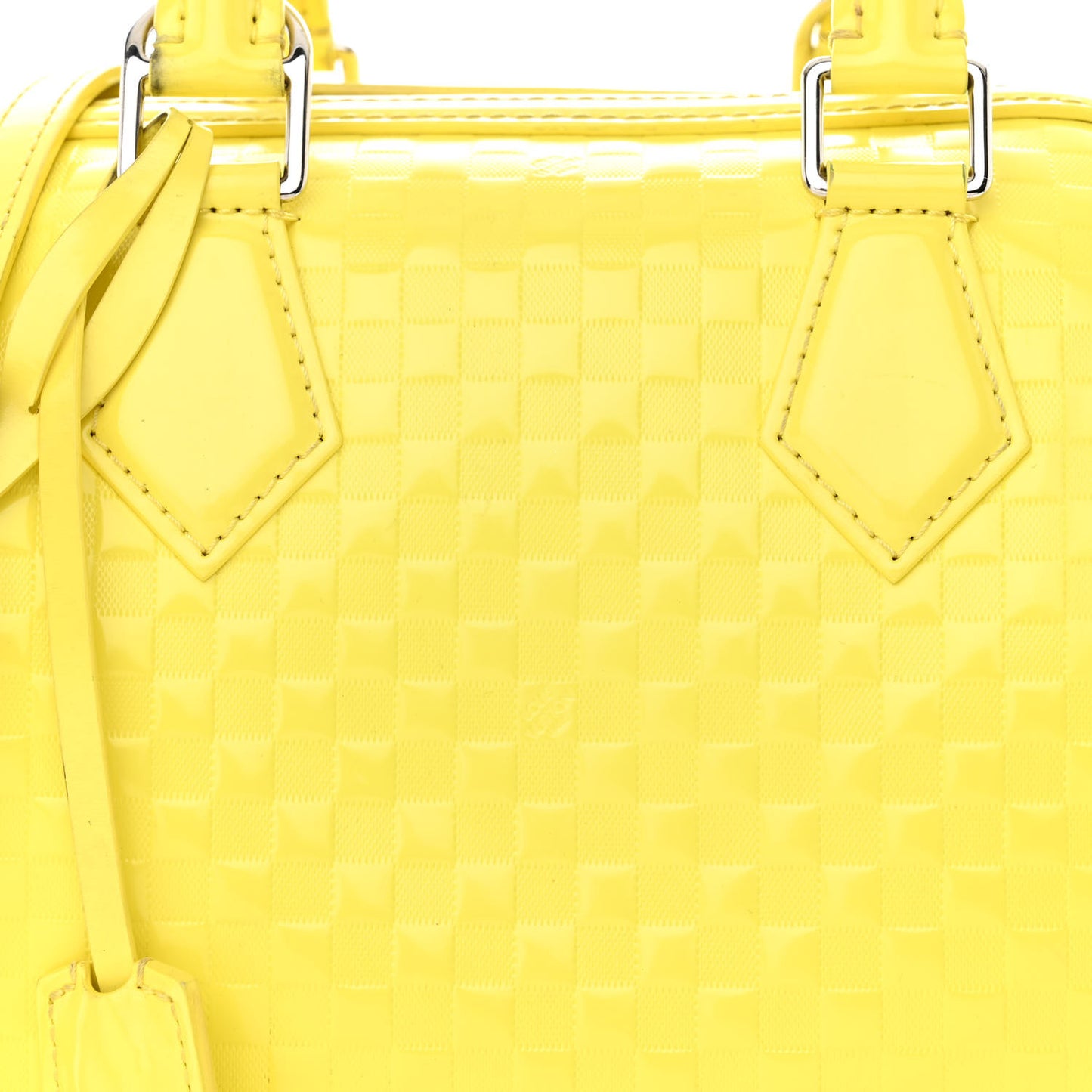 Damier Facette Speedy Cube PM Yellow