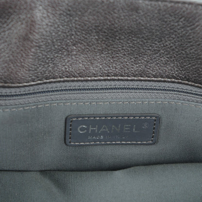 Chanel Metallic Grained Calfskin Quilted Large Casual Pocket Tote Silver 8 of 9