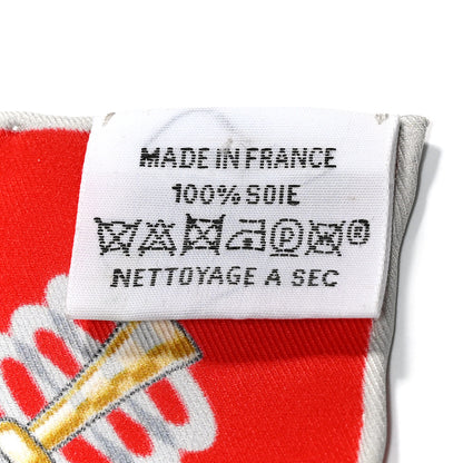 Hermes Silk Chorus Stellarum Scarf 70 Rouge White Multicolor 3 of 7