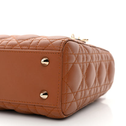 Christian Dior Calfskin Cannage Small My ABCDior Lady Dior Tan 11 of 11