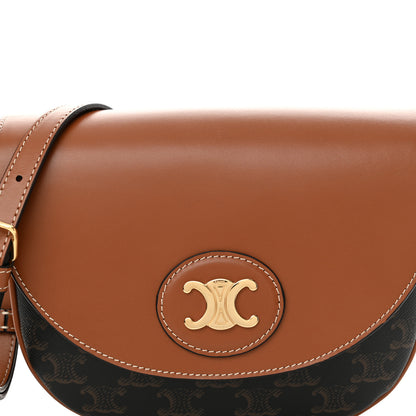 Celine Calfskin Triomphe Besace Tan 8 of 13