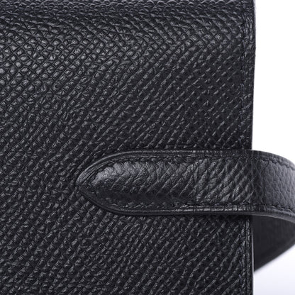 Hermes Epsom Kelly Longue Wallet Black 11 of 17