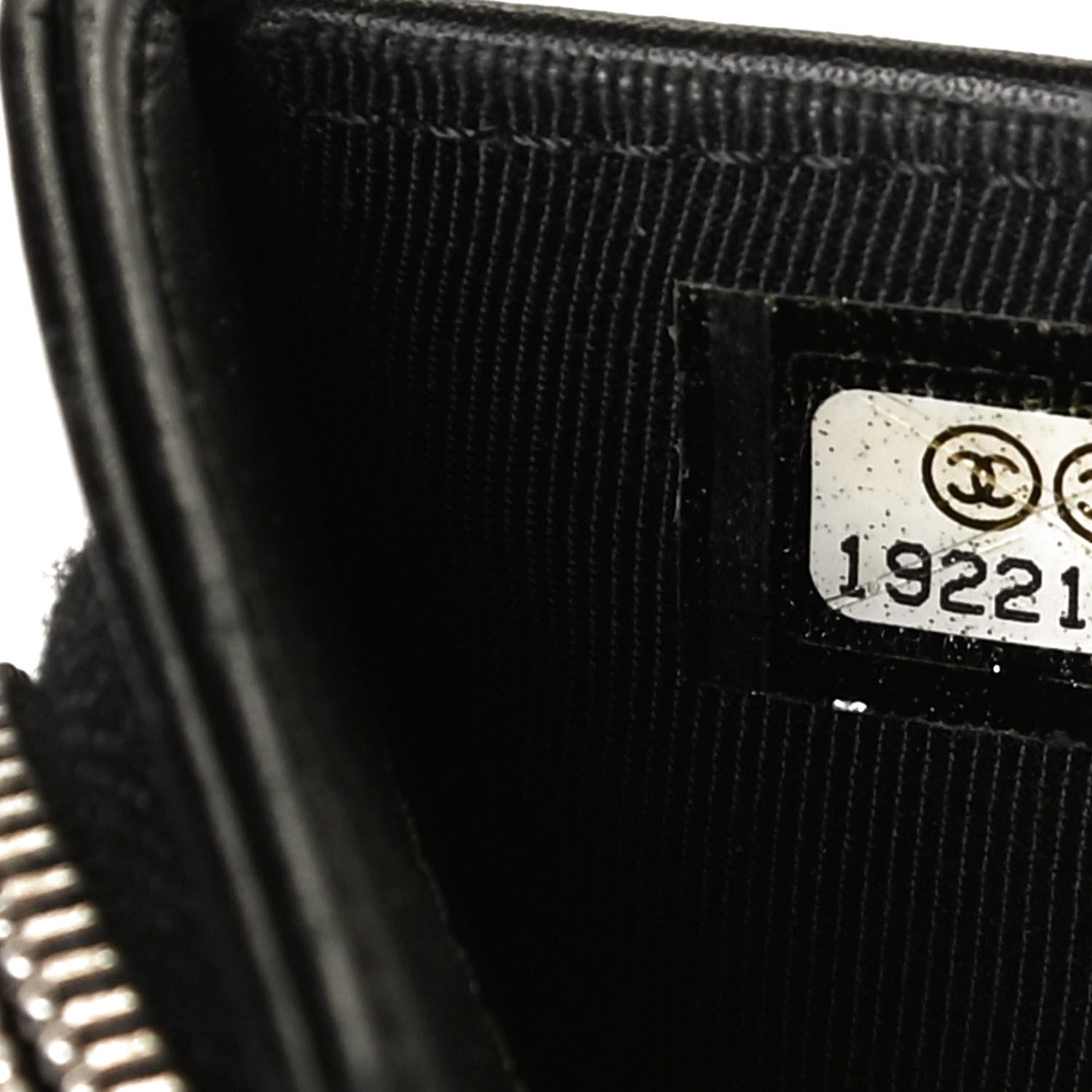 Chanel Patent Quilted Zip Pocket Wallet Black 10 of 11