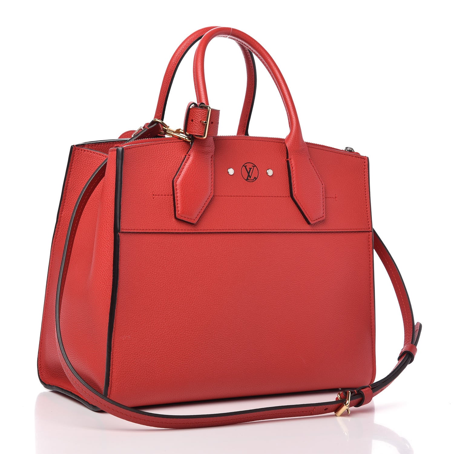 Louis Vuitton Taurillon City Steamer PM Rubis 3 of 10