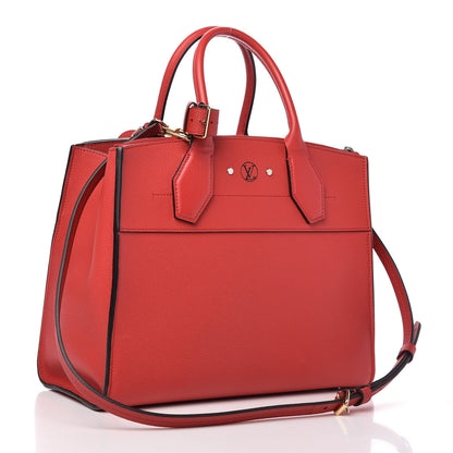 Louis Vuitton Taurillon City Steamer PM Rubis 3 of 10