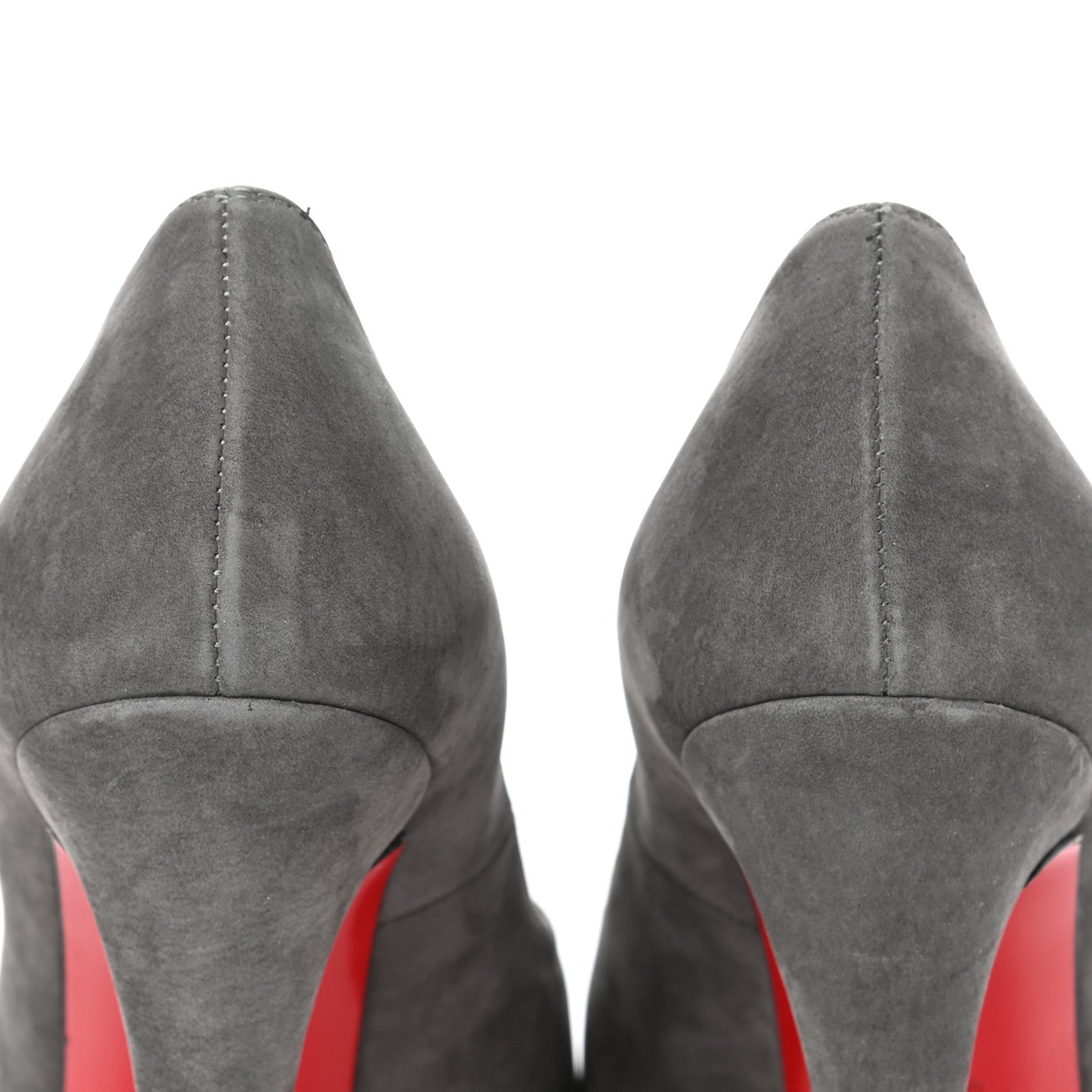 Christian Louboutin Suede Palais Royal 140 Pumps 37 Grey 10 of 11