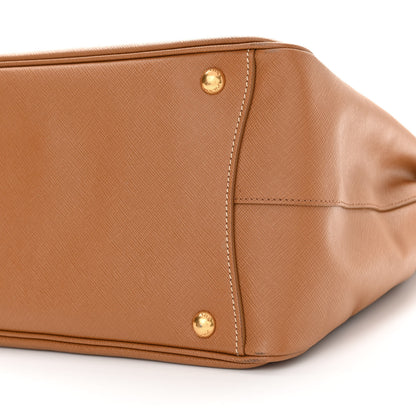 Prada Saffiano Flap Tote Caramel 9 of 9