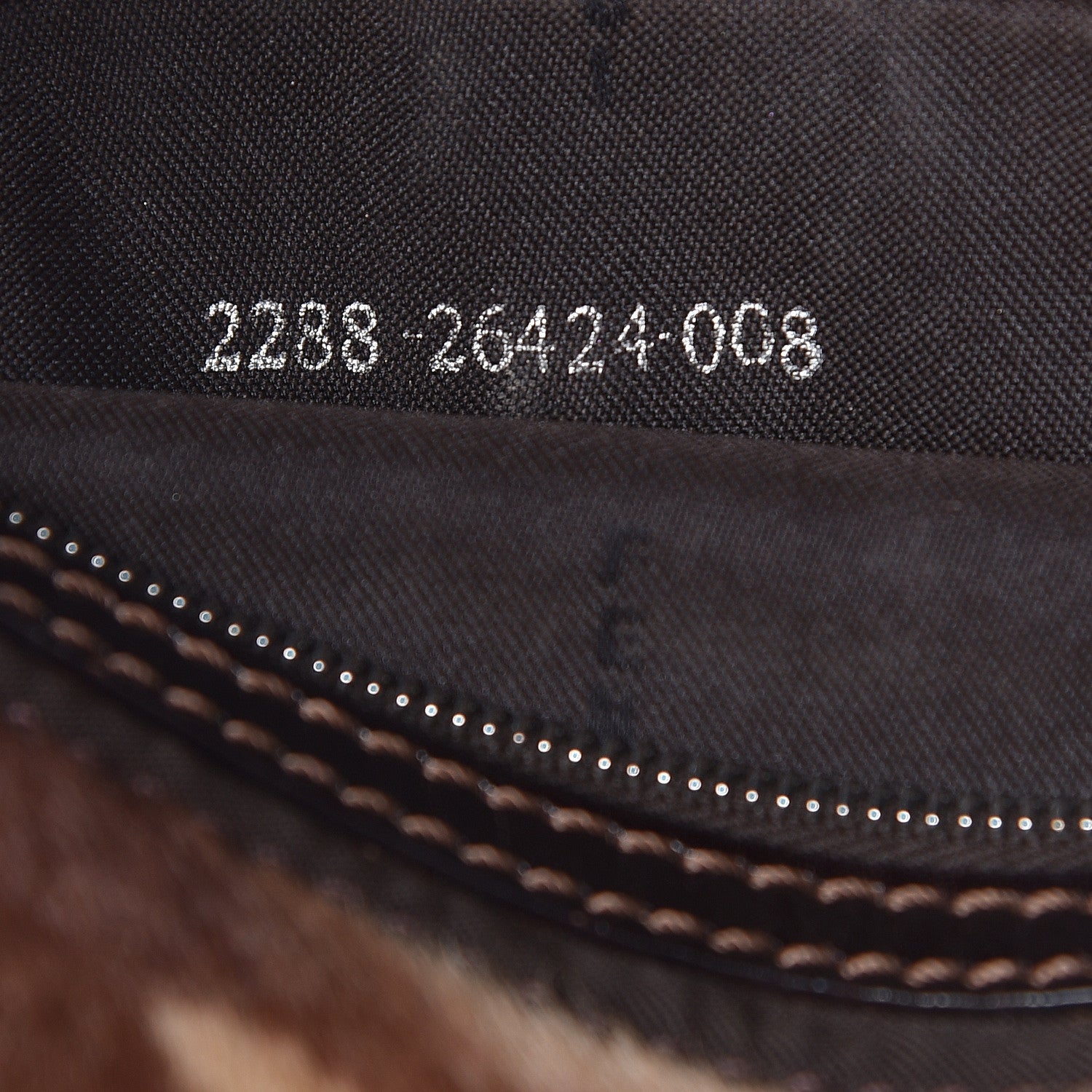 Fendi Calf Hair Zebra Print Baguette Brown 7 of 15