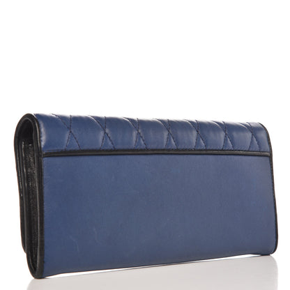 Miu Miu Nappa Quilted Flap Wallet Inchiostro 3 of 11