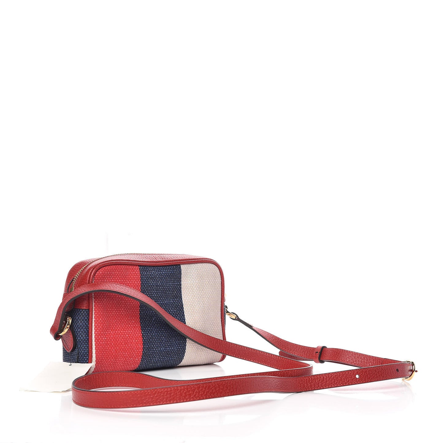 Canvas Sylvie Stripe Mini Ophidia Camera Bag Mystic White Hibiscus Red Maritime