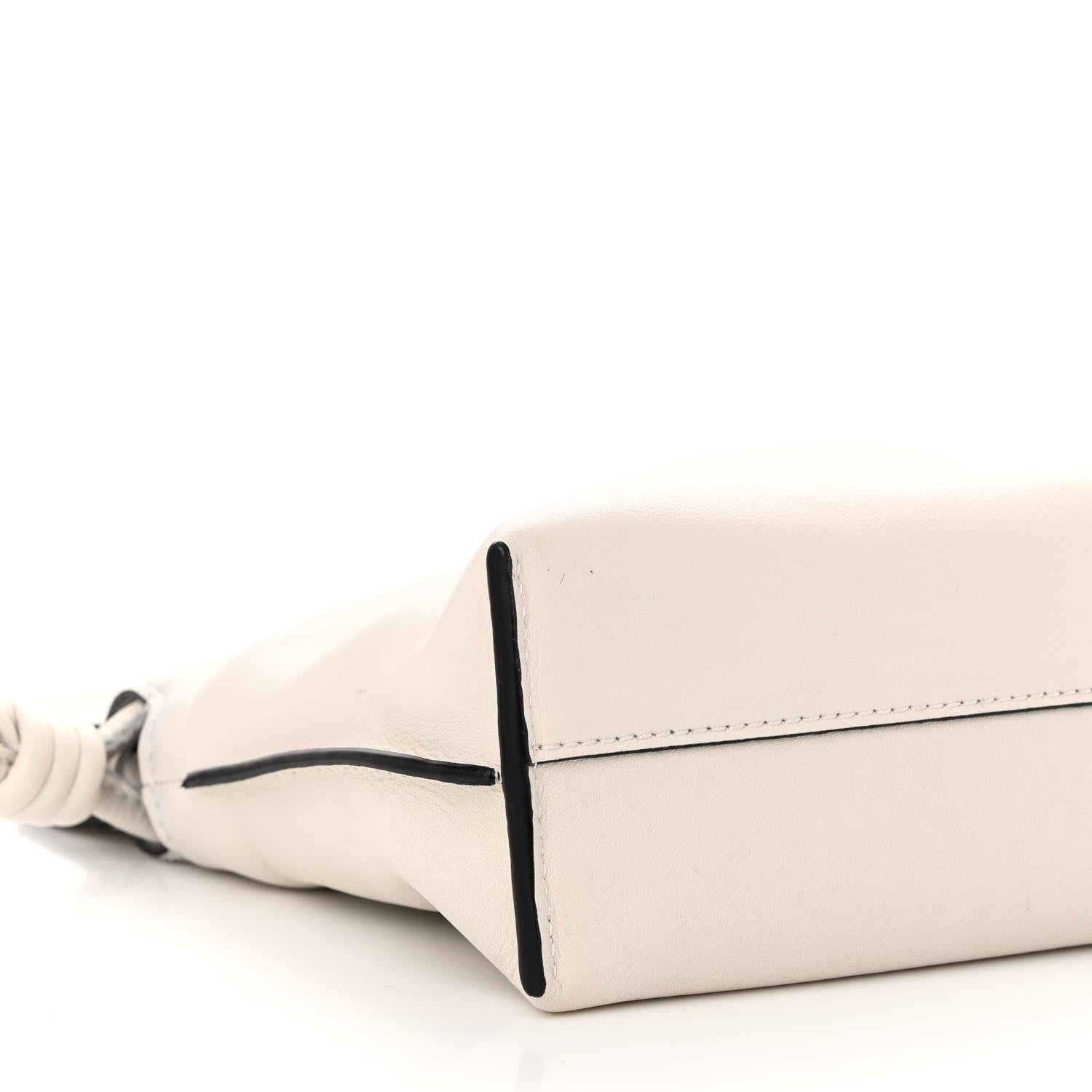 Loewe Calfskin Mini Flamenco Knot Clutch Angora 8 of 9