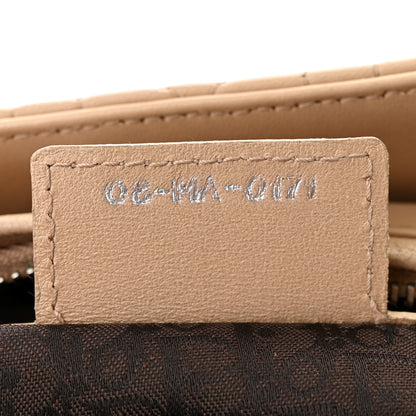 Christian Dior Lambskin Cannage Medium Lady Dior Beige 7 of 12