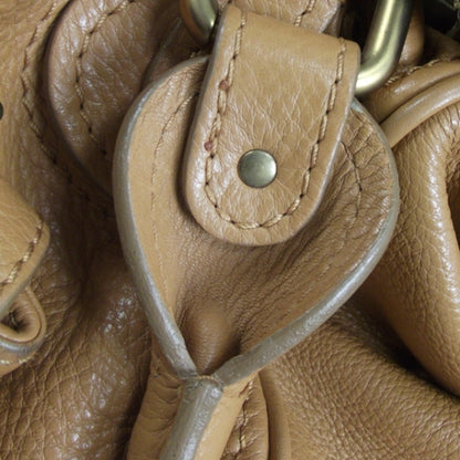 Chloe Leather Paddington Front Pocket Tote Tan 13 of 17