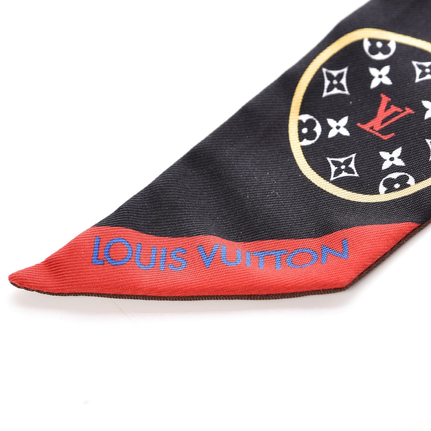 Louis Vuitton Silk Monogram LV Stories BB Bandeau Black 4 of 4