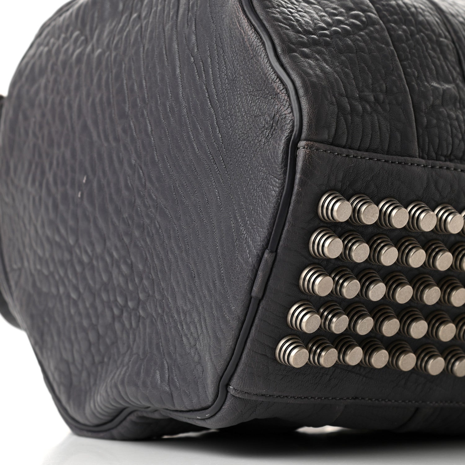 Alexander Wang Pebbled Lambskin Rocco Tundra Silver Hardware 7 of 8