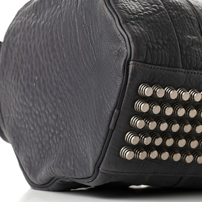 Alexander Wang Pebbled Lambskin Rocco Tundra Silver Hardware 7 of 8