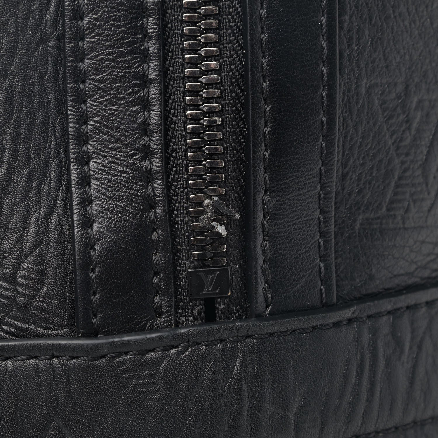 Louis Vuitton Calfskin Monogram Shadow Sprinter Backpack Black 5 of 6