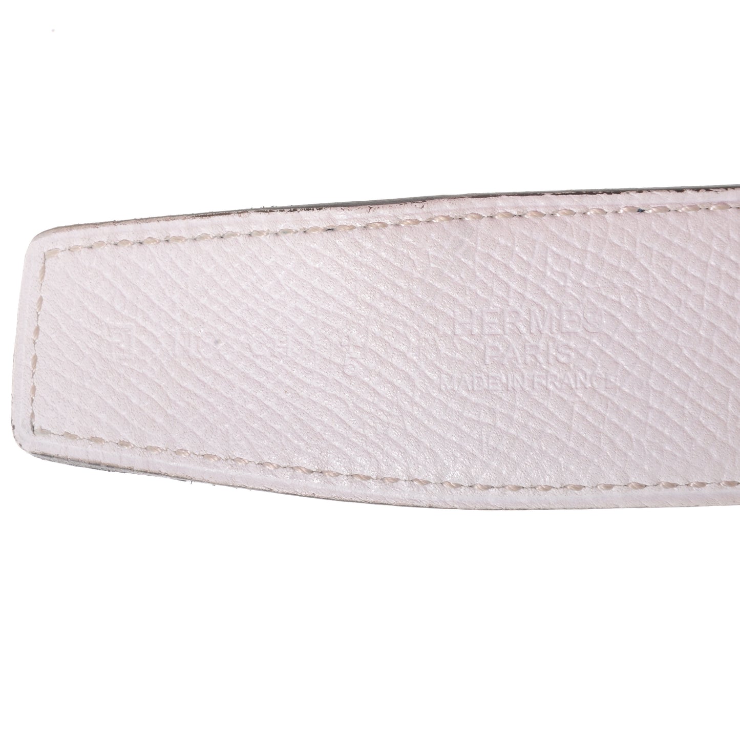 Epsom Swift Reversible 32mm Belt Strap 110 White Blue Jean
