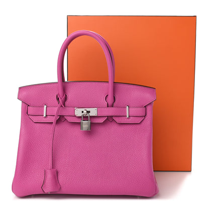 Hermes Taurillon Clemence Birkin 30 Magnolia 11 of 11