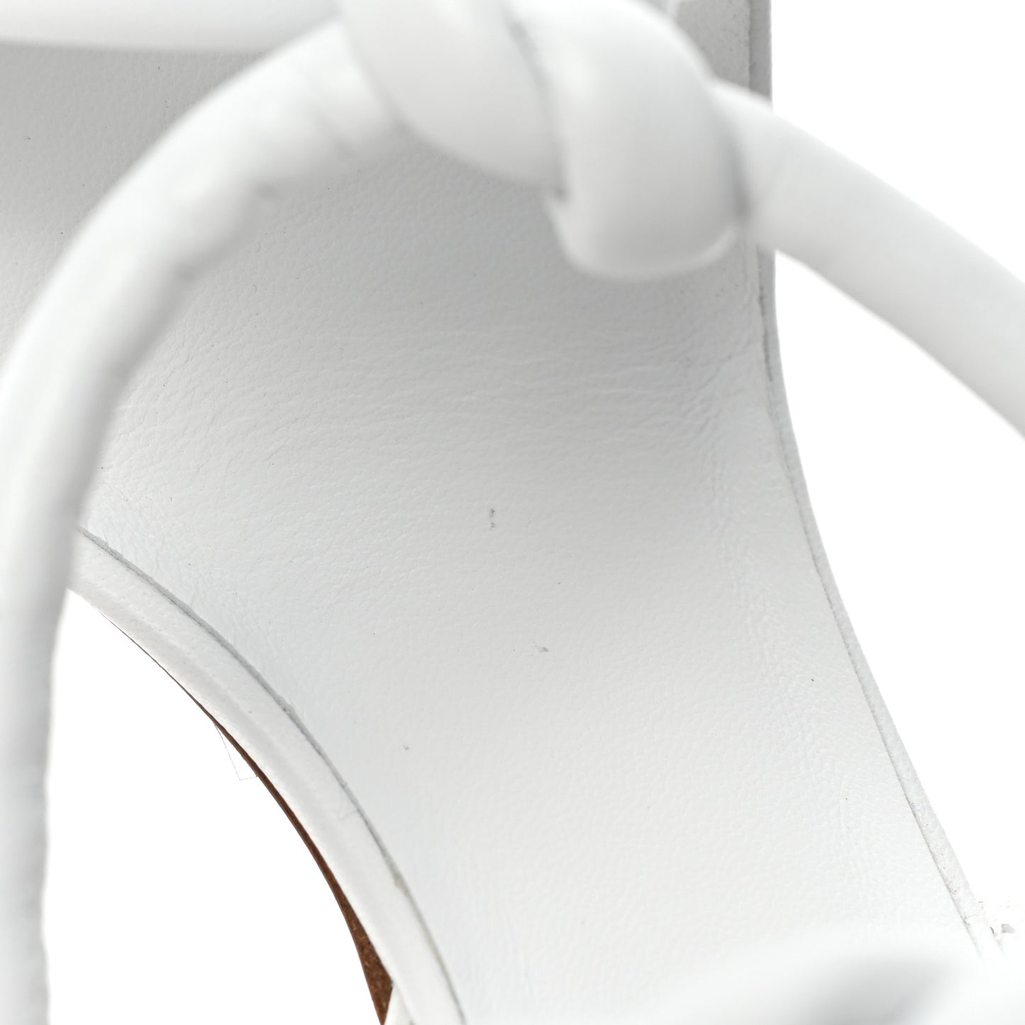 Nappa Dream Knotted Sandals 39 White