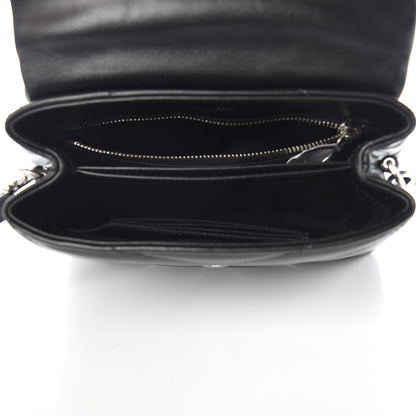 Saint Laurent Calfskin Y Quilted Monogram Toy Loulou Crossbody Bag Black 5 of 11