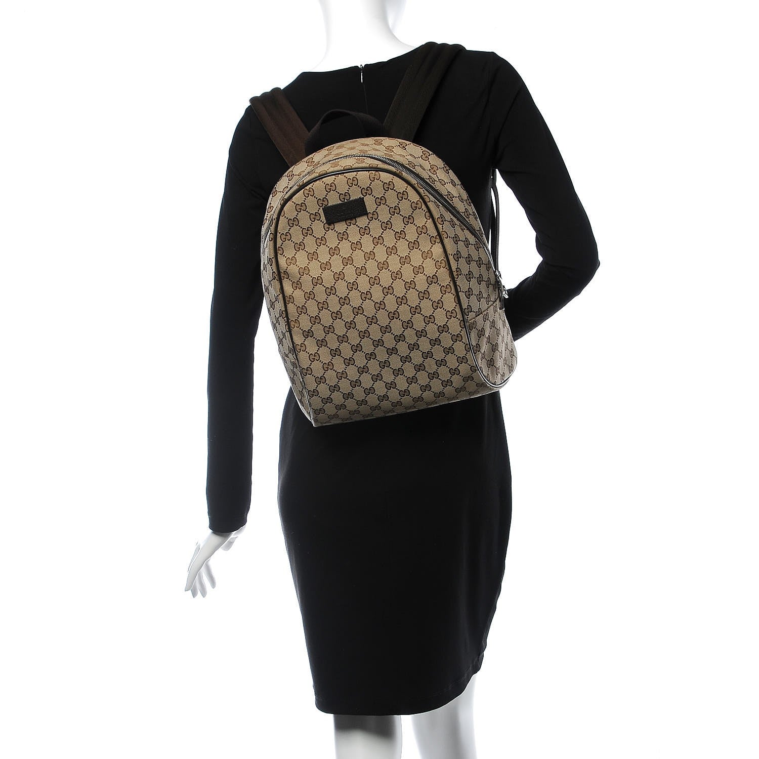 Gucci Monogram Travel Backpack Dark Brown 2 of 7