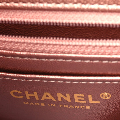 Chanel Metallic Grained Calfskin Quilted 2.55 Reissue Mini Flap Copper Pink 6 of 9