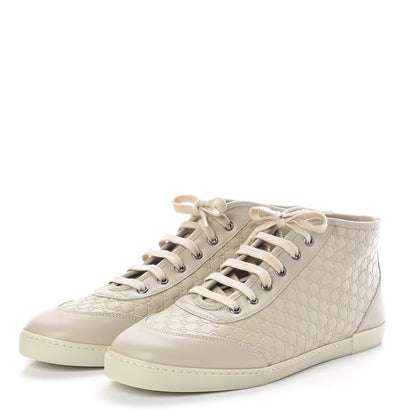 Gucci Microguccissima Womens High Top Sneakers 40 Off White 2 of 7