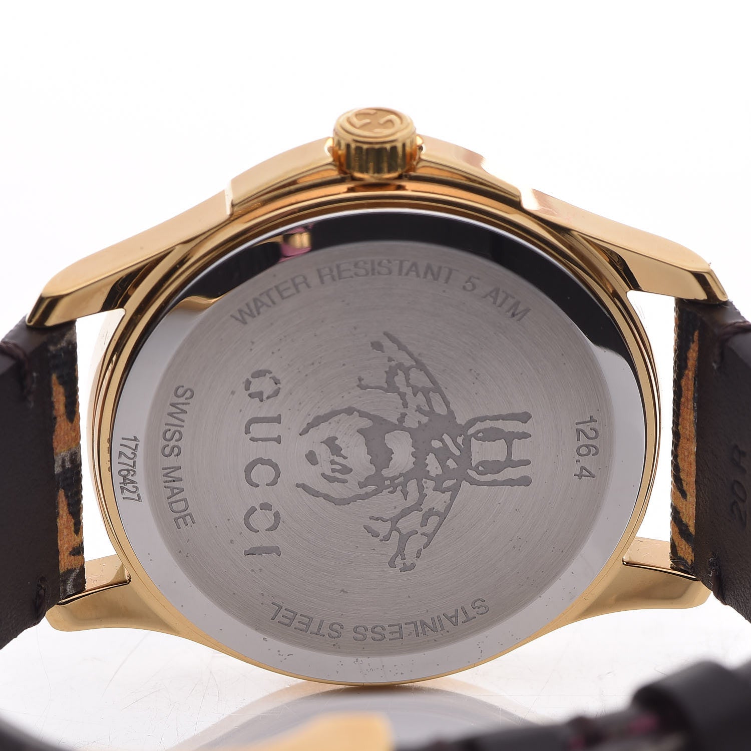 Gucci Stainless Steel Canvas 38mm Le Marche Des Merveilles Bengal Tiger Quartz Watch 5 of 9