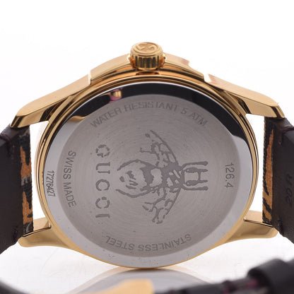 Gucci Stainless Steel Canvas 38mm Le Marche Des Merveilles Bengal Tiger Quartz Watch 5 of 9