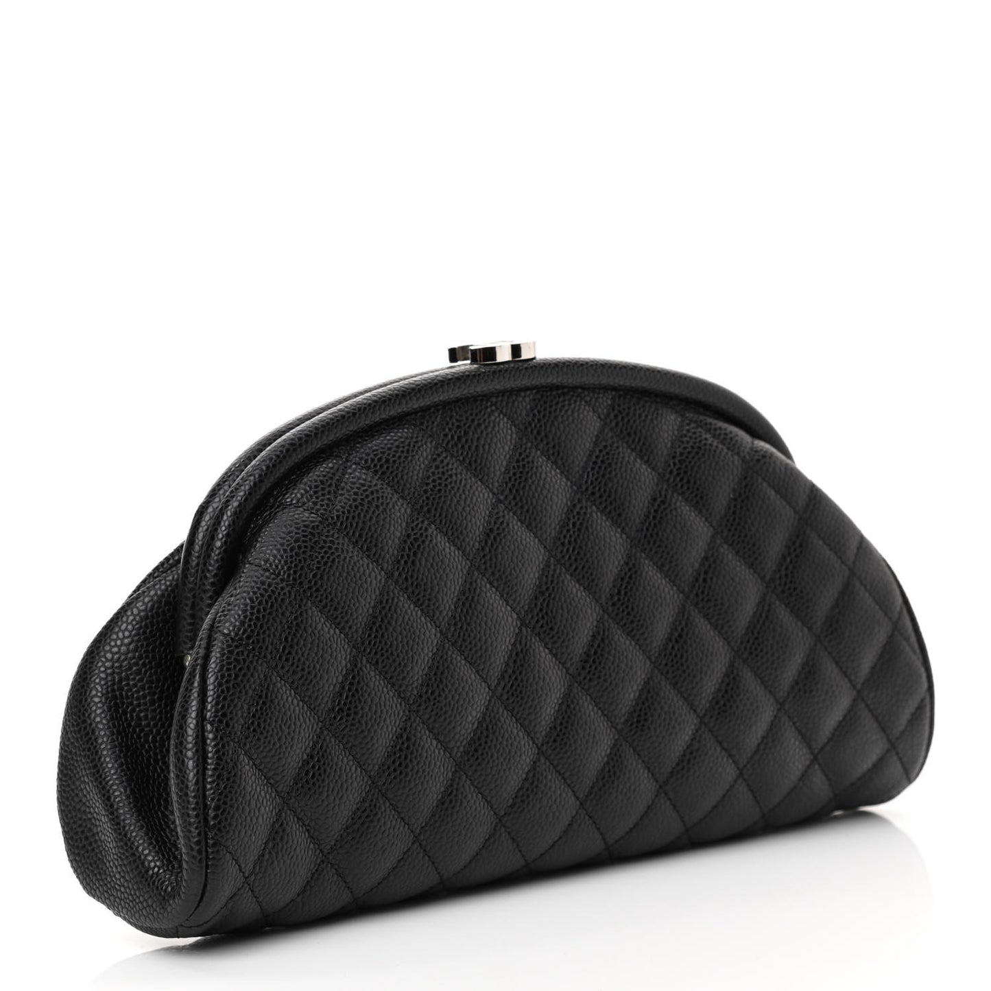 Caviar Quilted Timeless Clutch Black
