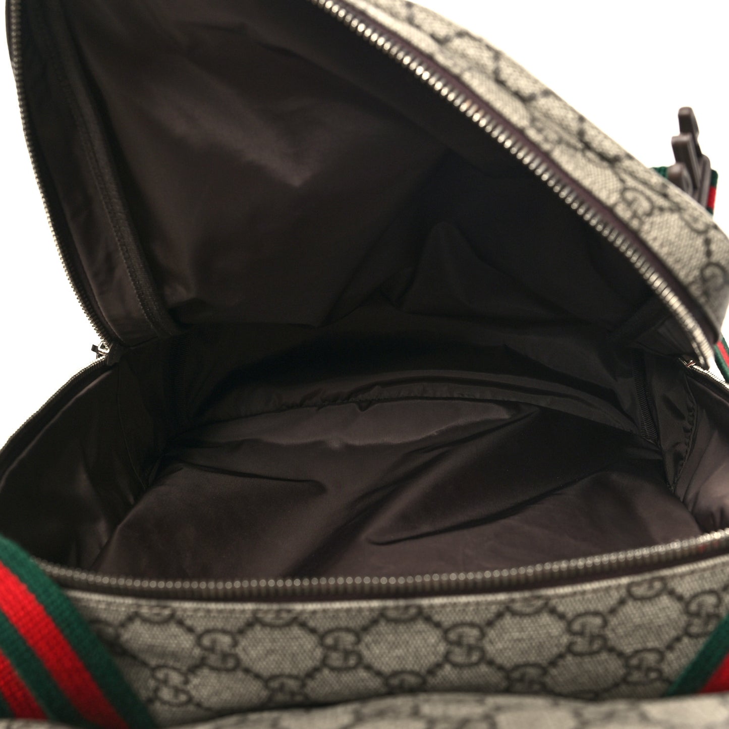 GG Supreme Monogram Web Backpack Beige Ebony