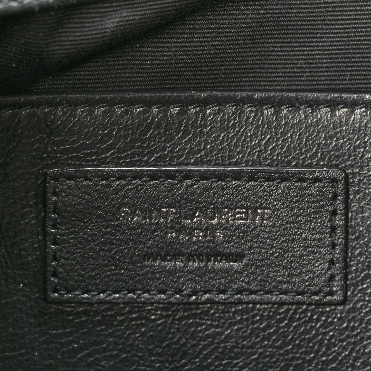 Grained Lambskin Monogram Baby Niki Chain Satchel Black