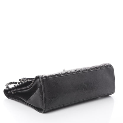 Chanel Crumpled Grained Calfskin Jumbo CC Crave Flap Black 3 of 9